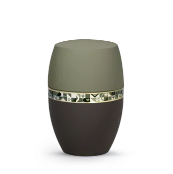 Smuteční dekorace Zvířecí urna Infinity Artist - Oliv/Graphit 2,8l