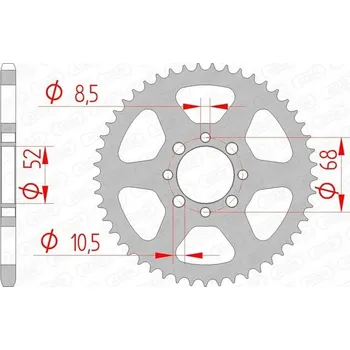 Nářadí na motocykly Řetězové kolo AFAM 14100-51