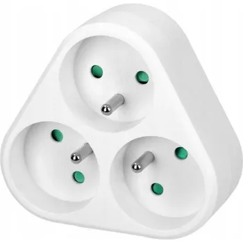 Elektrická zásuvka Elektrická Zásuvka rozbočka Orno bílá