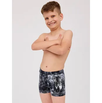 Cornette boxerky chlapecké 700/144 Wolf 2 - černá, 134-140 (Chlapecké boxerky Cornette)