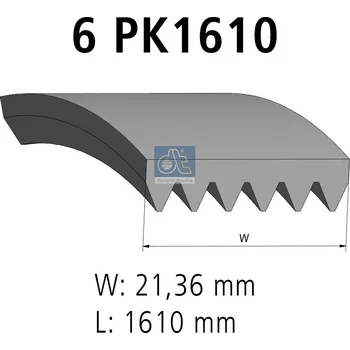 ozubený klínový řemen DT Spare Parts 7.54806