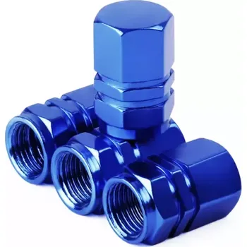 pumpička a2z Čepičky na ventilek AV auto 2 ks elox tmavě modrá