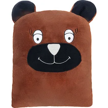 Dekorativní polštářek Bellatex Polštářek dětský Hnědá,Bílá