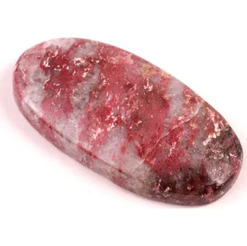 Přírodní kámen Kabošon Thullite č.568 (38x19x6mm)