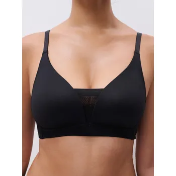 Souprava dámského spodního prádla Podprsenka vyztužená bez kostic CHANTELLE (914Q9-02), Barva černá, Velikost 75D