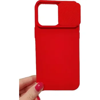 Pouzdro na mobilní telefon Pouzdro Camshield Soft iPhone 14 Pro Max Červené