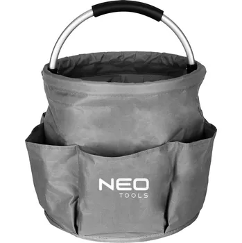 Nákupní taška NEO TOOLS Zahradní taška 28 × 28 × 27 cm, 6 kapes, skládací