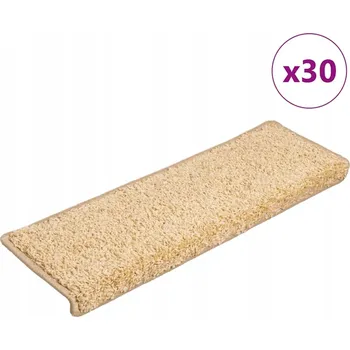 Nášlap na schod Podložky na schody 30 ks 65x21x4 cm Hnědé