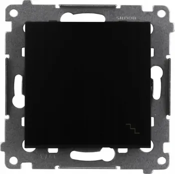 vypínač Schodišťový vypínač jednoduchý Kontakt-simon černý DW6A.01/49