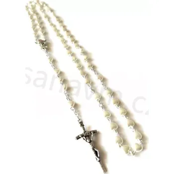 Růženec Růženec k 1. svatému přijímání (bílý, kalich, srdce)