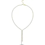 Olivie Stříbrný tenisový náhrdelník GOLD 9544 Ag 925; ≤12 g.