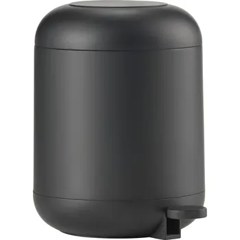 Odpadkový koš Černý nášlapný plastový odpadkový koš 4 l Sensu – Zone ID_1753296