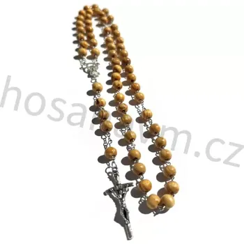 Růženec Dřevěný růženec s PM (kuličky)