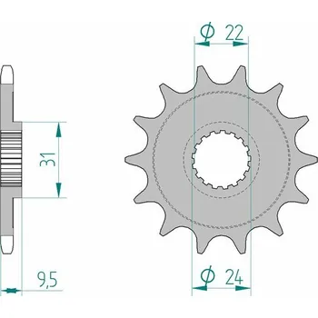 Nářadí na motocykly Ocelové samočisticí přední kolo AFAM 22406 - 520 22406+14