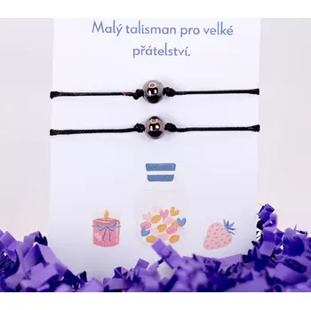 Náramek Provázkové náramky pro páry - KULIČKA