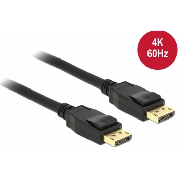 Video kabel Delock - Kabel DisplayPort - DisplayPort (M) do DisplayPort (M) - DisplayPort 1.2a - 50 cm - podporuje 4K - černá