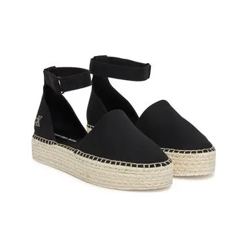Dámské baleríny Espadrilky Calvin Klein Jeans Flatform Espadrille Sling Mg YW0YW01735 Černá 37