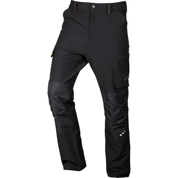 montérky NEO TOOLS Pracovní kalhoty Mix&Match, 4cestný streč, černo-oranžové Velikost: S