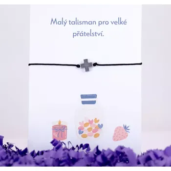 Náramek Provázkový náramek - KŘÍŽEK