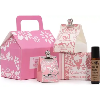 Kosmetická sada Agnes & Cat Wellness Dárková sada – Jaro, péče o tělo a rty, aromaterapie s esenciálními oleji, relaxační balíček pro ženy