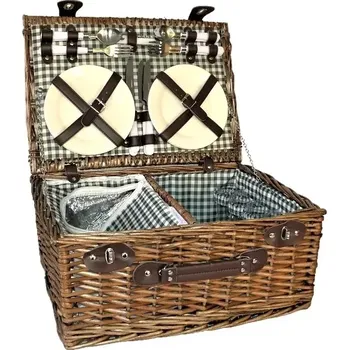 Piknikový koš Piknikový koš proutěný pro 4 osoby 32x48 cm