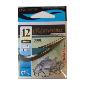Rybářský háček Háčky Kamatsu Sode s očkem 10ks vel. 12