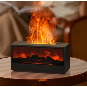 metr Zvlhčovač vzduhu krb s efektem plamene