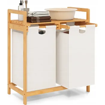 Koš na prádlo Koš na prádlo Costway 70 l, bílý