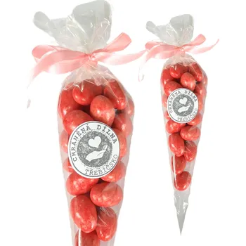 CHD Třebíčsko Malinové mandle - dárkový kornout 150g 150g kornoutek