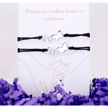 Náramek Provázkové náramky přátelství - MOTÝLCI