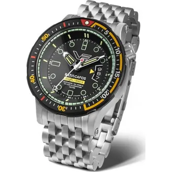 Hodinky Vostok Europe Batiscafos Automatic NH35-511E767B - Stříbrný ocelový náramek + 5 let záruka a dárek ZDARMA
