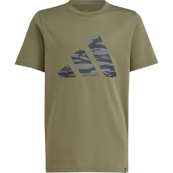 Chlapecké tričko Tričko adidas Khaki BOS 1111159 9-10 Years