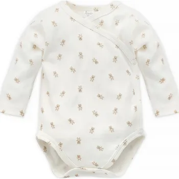 Kojenecký body PINOKIO Lovely Day Zavinovací body s dlouhým rukávem Beige Print Velikost (od výrobce): 56