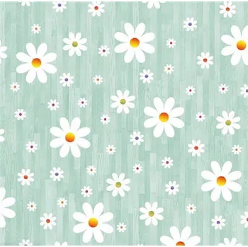 ubrus Ubrus PVC metráž kopretiny na zeleném podkladu šířka 140 cm