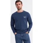 Pánské triko OMBRE OM-LSCL-0128 DARK BLUE XL