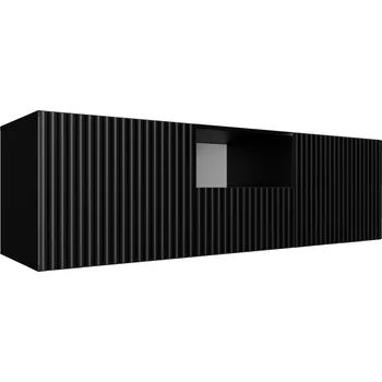 Televizní stolek Závěsný TV stolek NOE 140 cm - černý mat