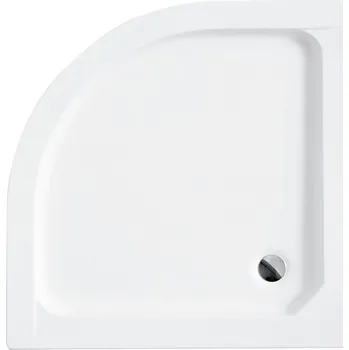 Sprchová vanička Besco Čtvrtkruhová akrylátová sprchová vanička ALEX HR 70x70 (80x80, 90x90) IP Rozměry (cm): 91x91