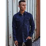 Pánská košile DSTREET TMAVĚ MODRÁ XXL