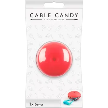 MLINE Kabelový organizér Cable Candy Donut, růžový