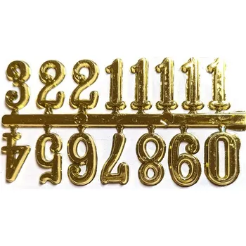 Číslice na hodiny 1210-98 Latin zlaté 15mm