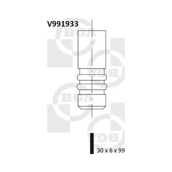 Ventil motoru Sací ventil BGA V991933