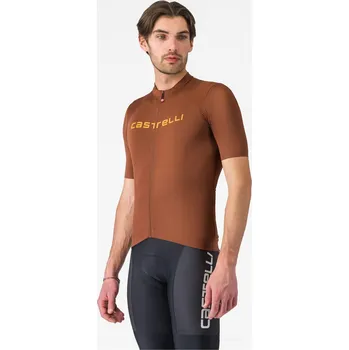 Pánské tričko Castelli Deep Mocha 1111427 Small