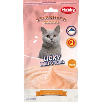 Pamlsek pro kočku Nobby Starsnack Licky Cat Malt with Tuna 5x15g