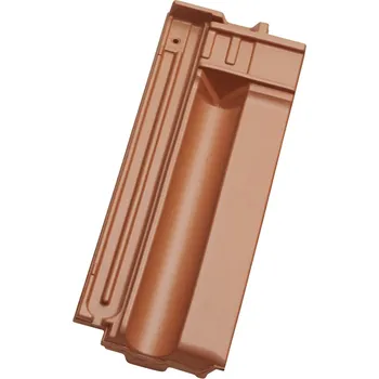 Střešní krytina Taška podhřebenová větrací poloviční Tondach Traditon 11 -engoba/měděná