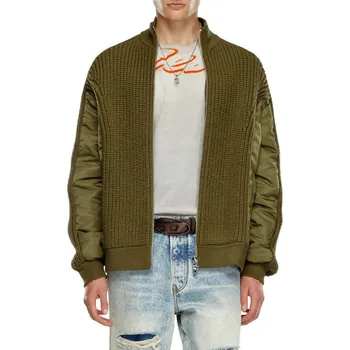 Pánský svetr SVETR DIESEL K-ARRE KNITWEAR OLIVE NIGHT