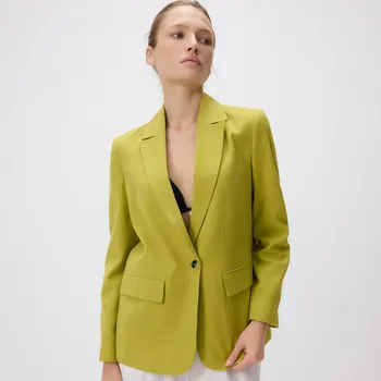 Reserved - Sako ze směsi lnu - žlutozelená - 517GE-71X - 517GE-71X-S