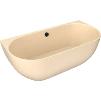 Vana PAGODA nástěnná vana litý mramor 170x85x58cm, béžová mat