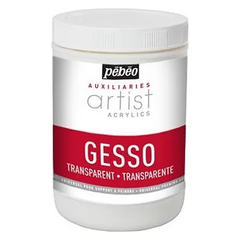 Speciální výtvarná barva Pébéo Studio Gesso - univerzální akrylový šeps 1000 ml - transparentní