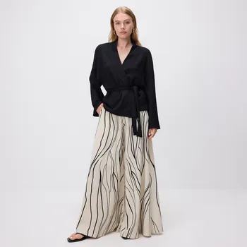 Dámské kalhoty Reserved - Volné kalhoty s kapsami - vícebarevná - YU029-MLC - YU029-MLC-L