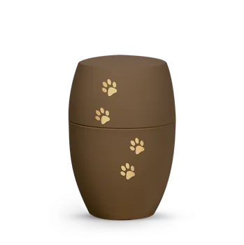 Smuteční dekorace Zvířecí urna Infinity Paws - Café 2,8l